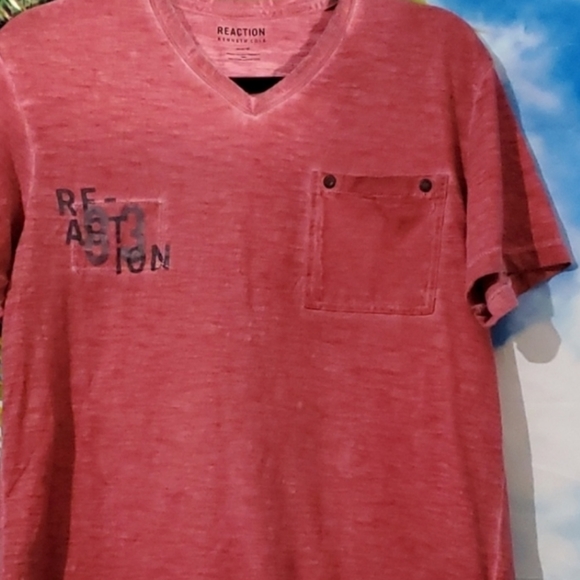 KENNETH Cole Reaction men's rustic v neck tee shirt size M - Picture 1 of 4